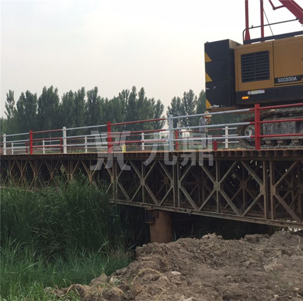 鋼便橋可進行重復(fù)組裝和循環(huán)使用